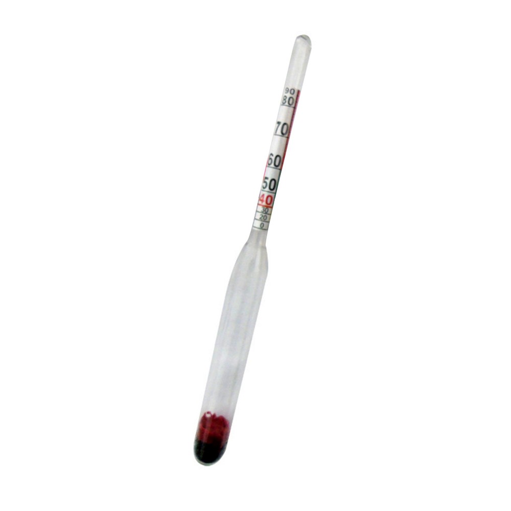 Alcohol Meter 0-96% Specific Gravity Hydrometer for Beer Wine Making Kit Set
