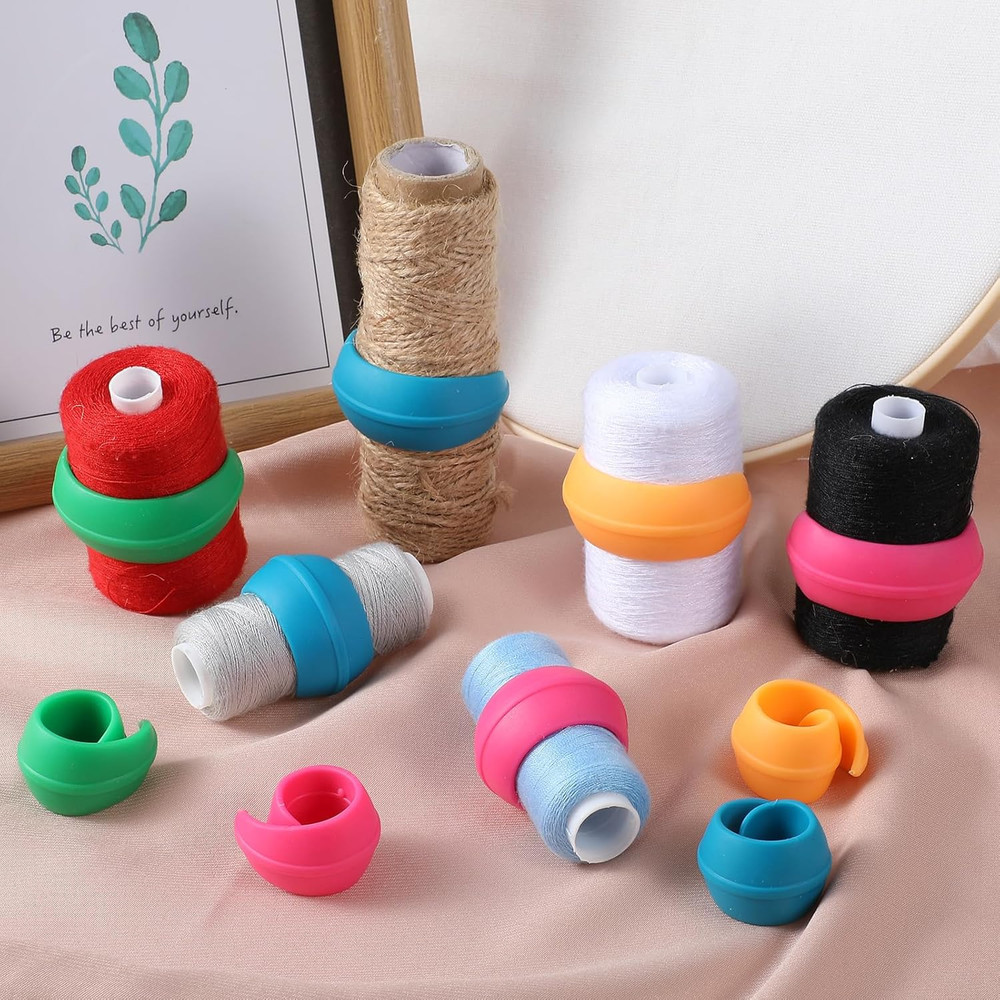 200 Pcs Upgraded Thread Holder/Spool Huggers Compatible with Larger Spools- Keep