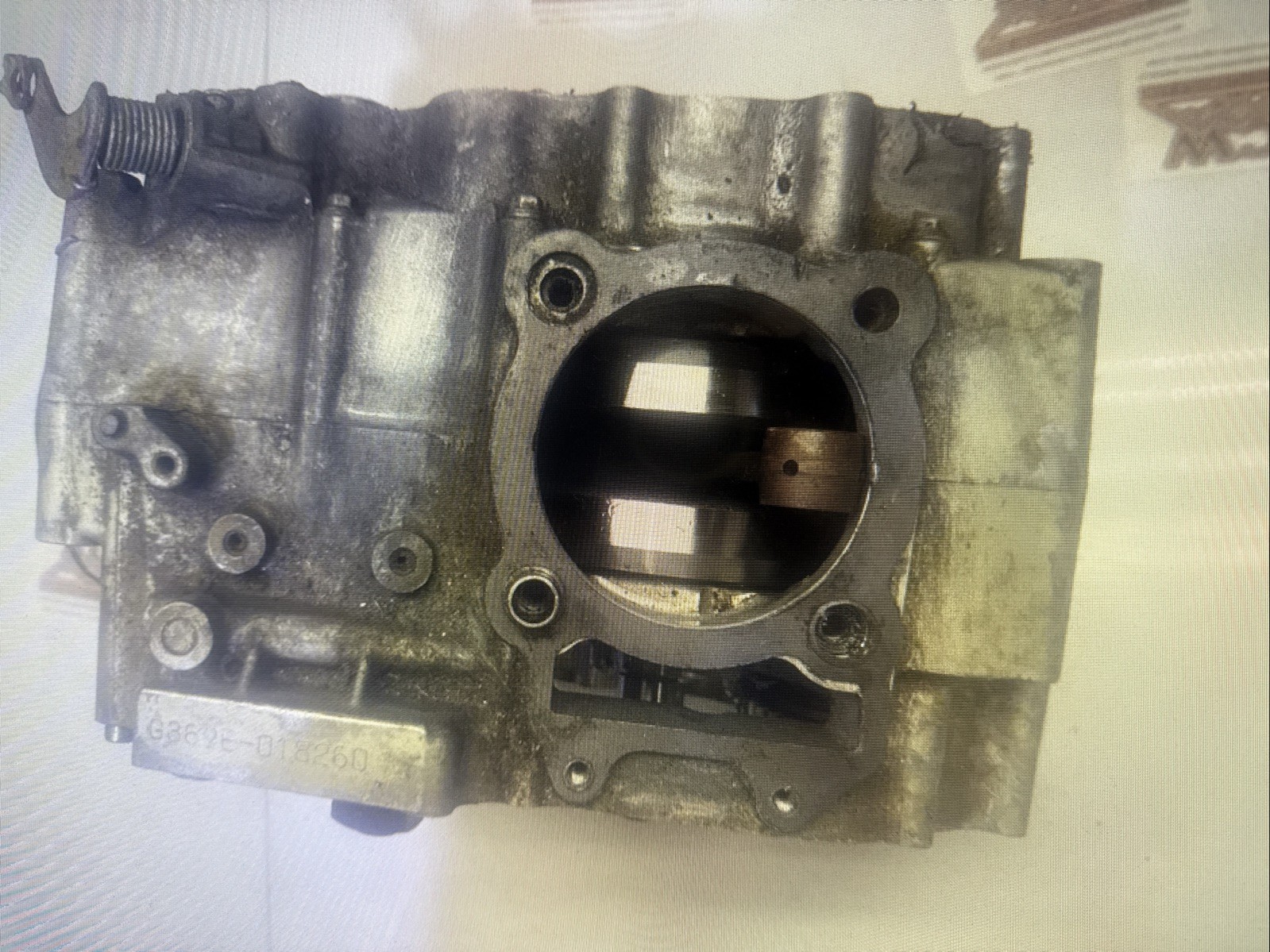 E1-2 Bottom Engine Motor Crankshaft 08 Yamaha Raptor 250 Atv YFM R Free Us Ship