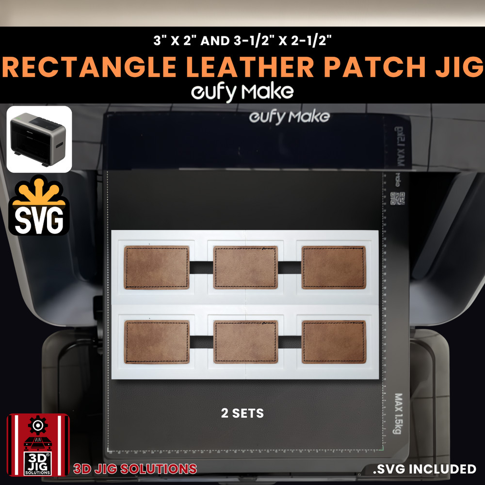 EufyMake E1 Jig | Rectangle Hat Patch UV Printer Fixture, UV Printing Alignment