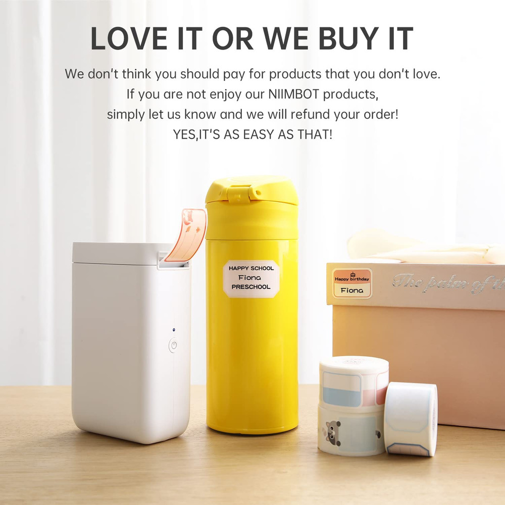 Label Maker Machine D101 Label Printer Portable Wireless Connection Multiple Tem