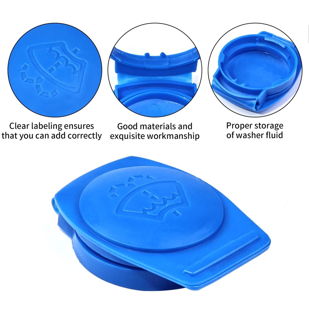 Windshield Washer Fluid Cap Compatible with Porsche Cayenne, Blue