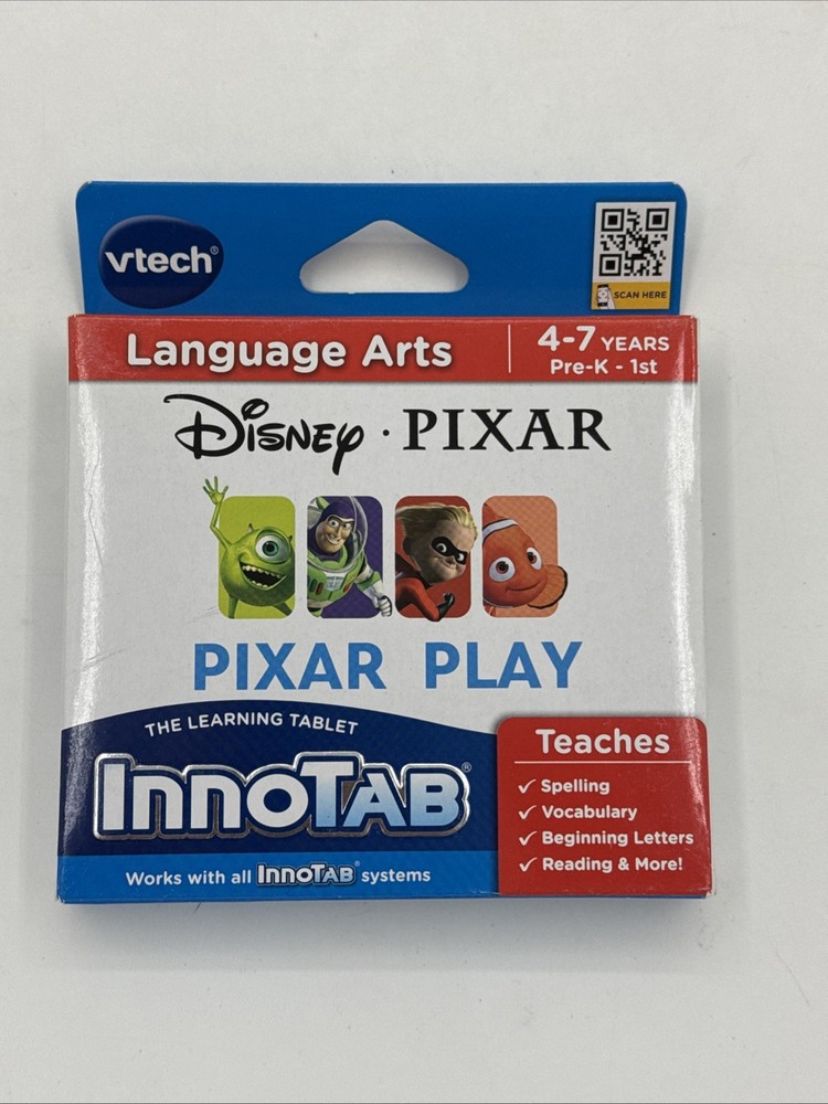 VTECH INNOTAB The Learning Tablet Disney PIXAR Language Arts 4-7 Pre-K New Seal