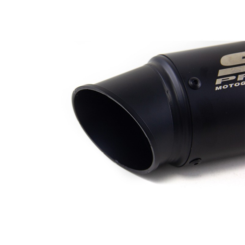 Slip-on 51mm 2" Universal Motorcycle Exhaust Muffler Pipe Tail Tips Black