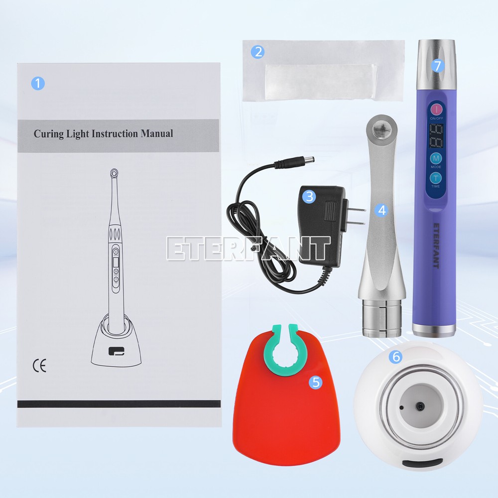 ETERFANT Woodpecker Style Dental iLED Curing Light Lamp Wireless 1 Second Curing