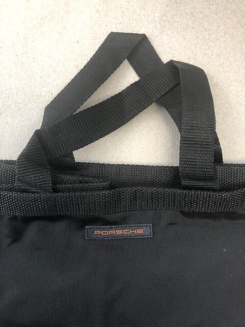 Porsche 31585 Go Green Grocery Black Bag 9" x 12" x 15"
