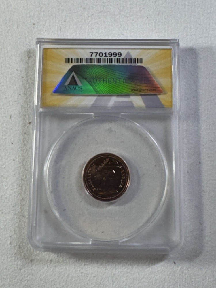 1982 Canada 1 Cent Proof Like Graded MS 67 RD by ANACS