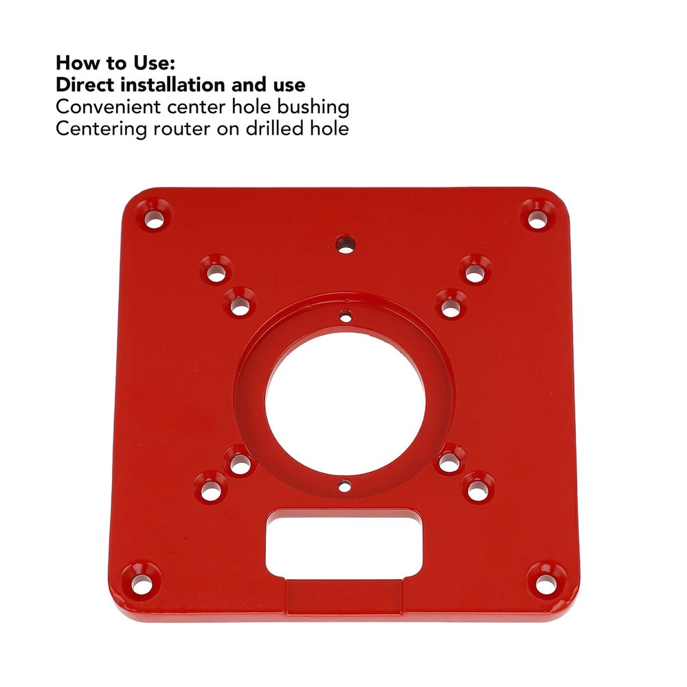 Universal Router Table Insert Plate For Precise Alignment In Woodworking