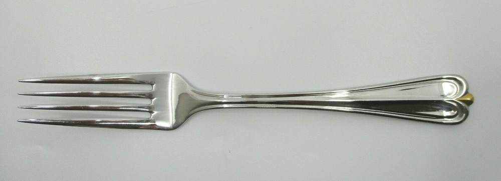 GORHAM STAINLESS GOLDEN OVERTURE DINNER FORK - 7 3/4" - 06D