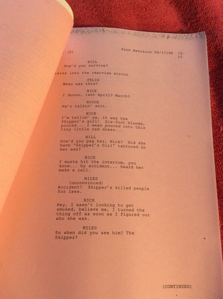 ORIGINAL SCRIPT MADE MEN JAMES BELUSHI TIMOTHY DALTON MICHAEL BEACH