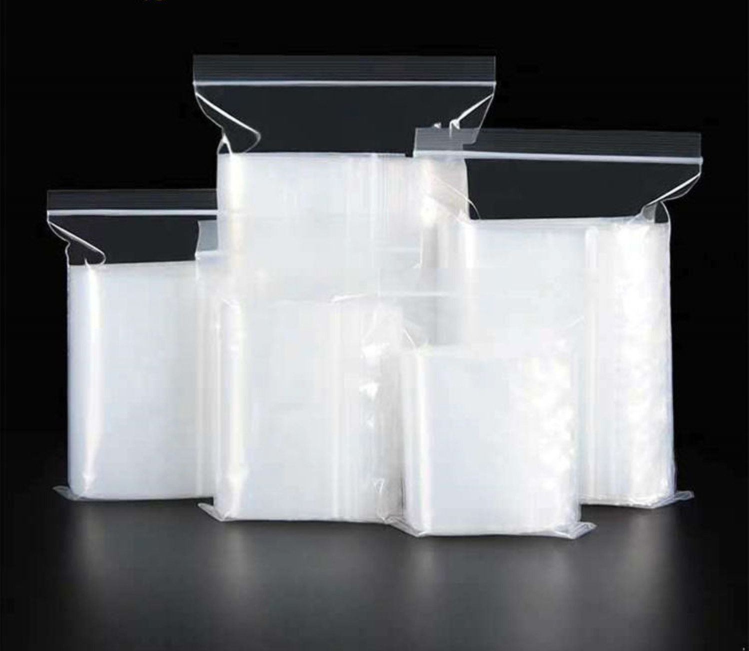 Clear Zip Seal Plastic Bags Jewelry Zipper Top Lock Reclosable Baggies 2 Mil 2ML