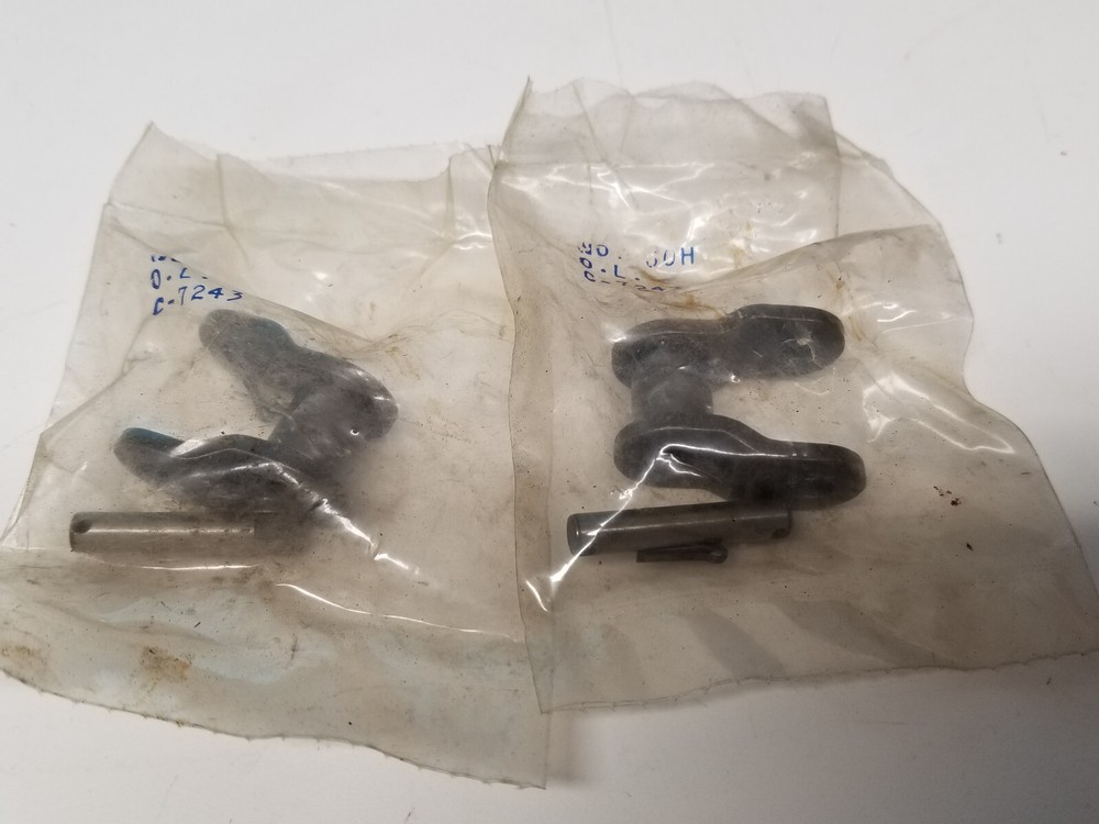 Lot (2) New 60H Roller Chain Offset Connecting Links, Cotter Pin Type