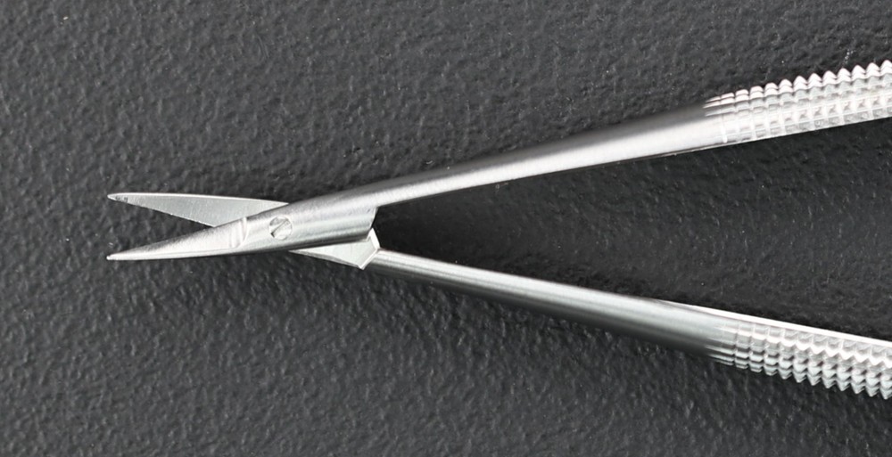 ASSI ASSI.SDC18R8F12 Dissecting Scissors, Delicate, Curved, Sharp/Sharp, 18cm