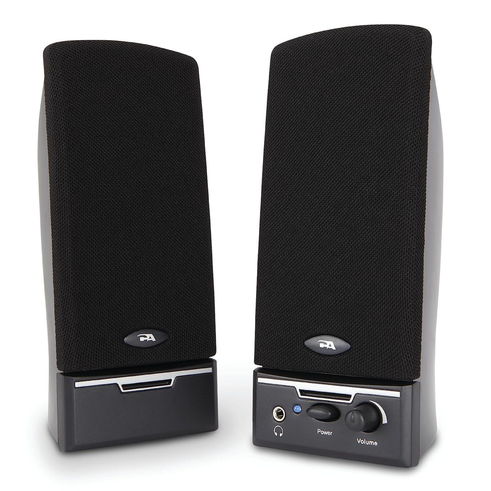 CA-2014 Computer Speakers Full Stereo Sound Convenient Controls Easy Setup