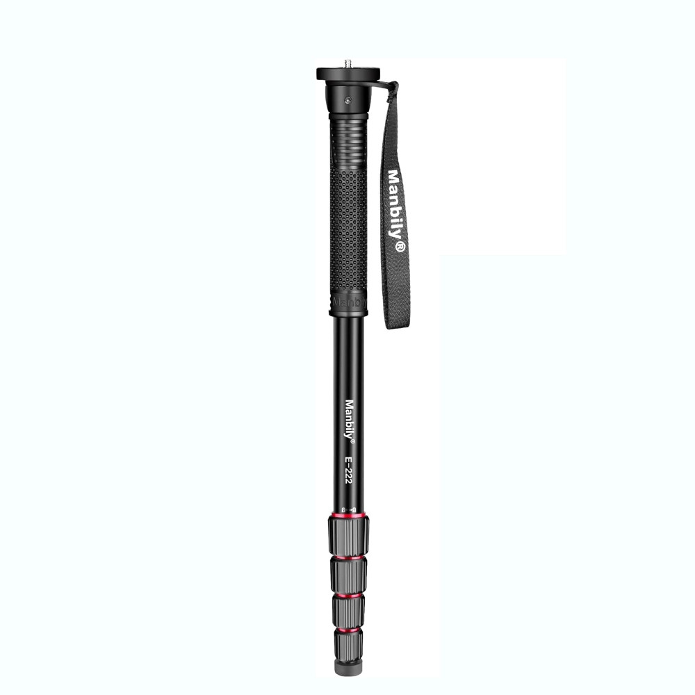 US Manbily Camera Monopod, E-222 (Red&Black）Camera Monopod Portable  Monopod