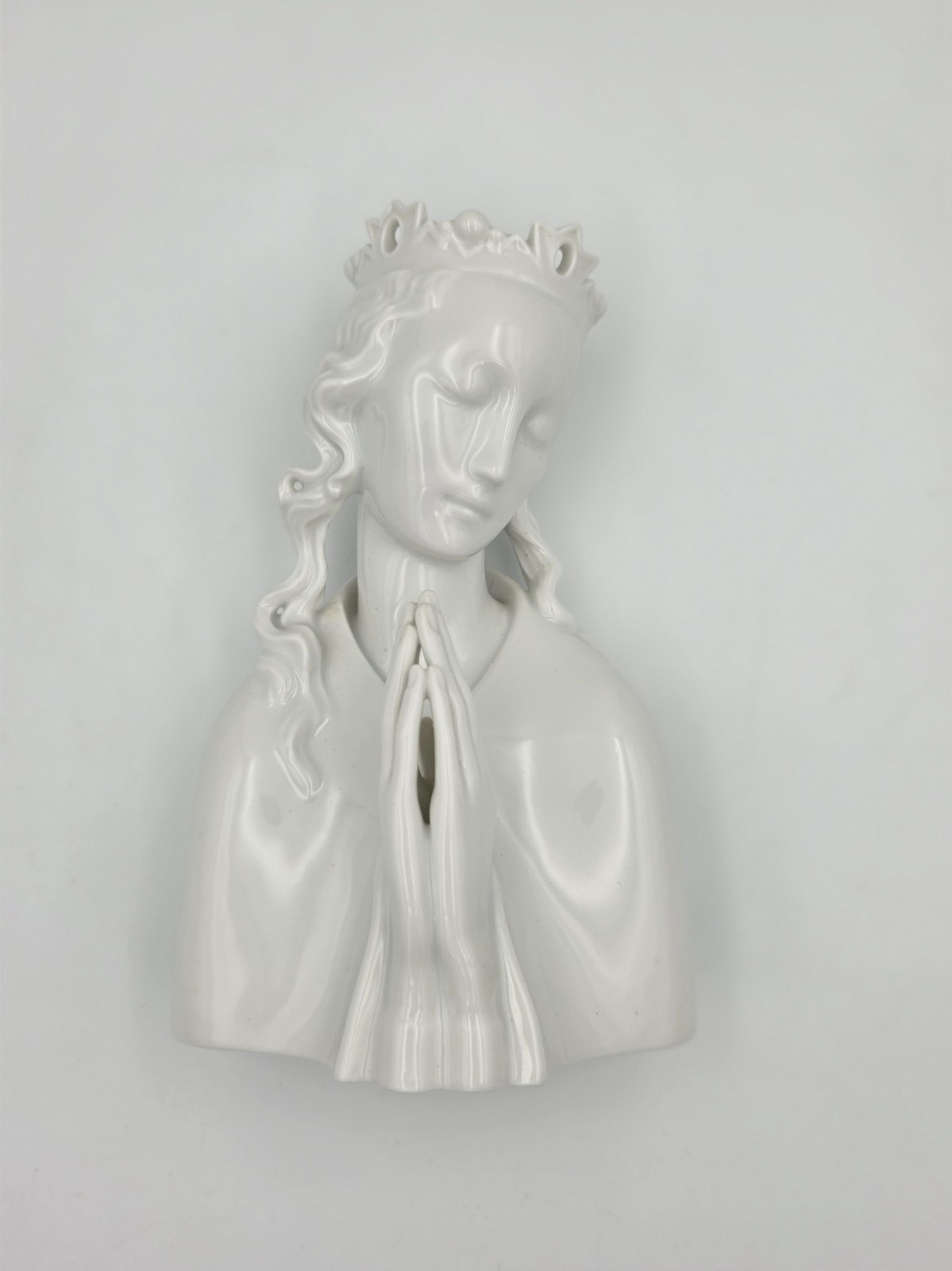 Signed Ida Schwetz-Lehmann Madonna Figurine Augarten Wien Porcelain Vienna 1933