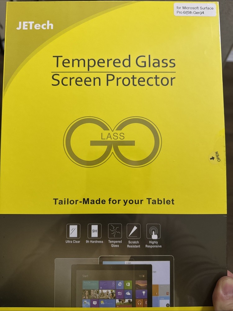 JETech tempered glass screen protector Microsoft Surface Pro 6 Tablet 5th gen