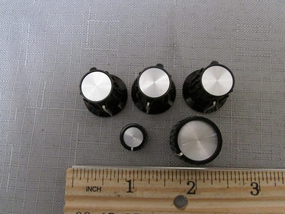 (5) Potentiometer Knobs for Davidson 4106A-DS MCA Multichannel Analyzer