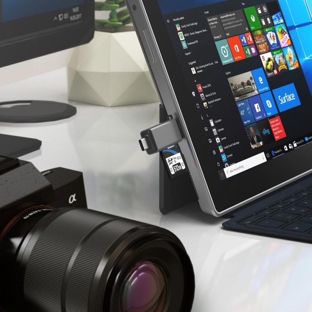 Versatile USB C and Micro SD Card Reader for Quick File Transfers Across Devices