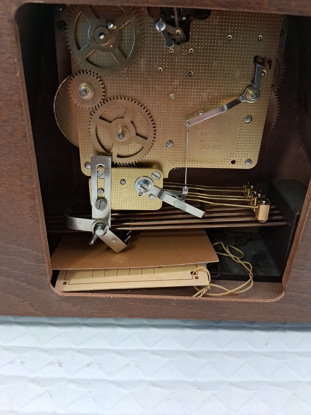 Vintage Hamilton Greenfield Manor Mantle Clock Made In Germany Working Beautiful