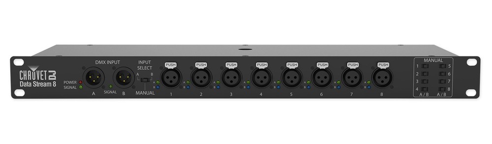 Chauvet Data Stream 8 DMX Splitter To Distribute+Boost Signals+DMX Controller