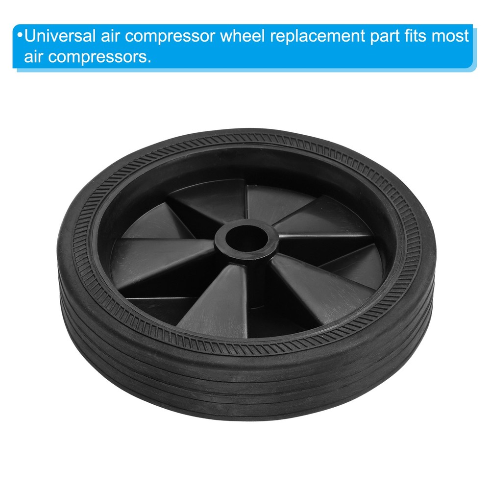 2pcs 5.8" Air Compressor Wheels Universal Air Compressor Wheel Replacement Part