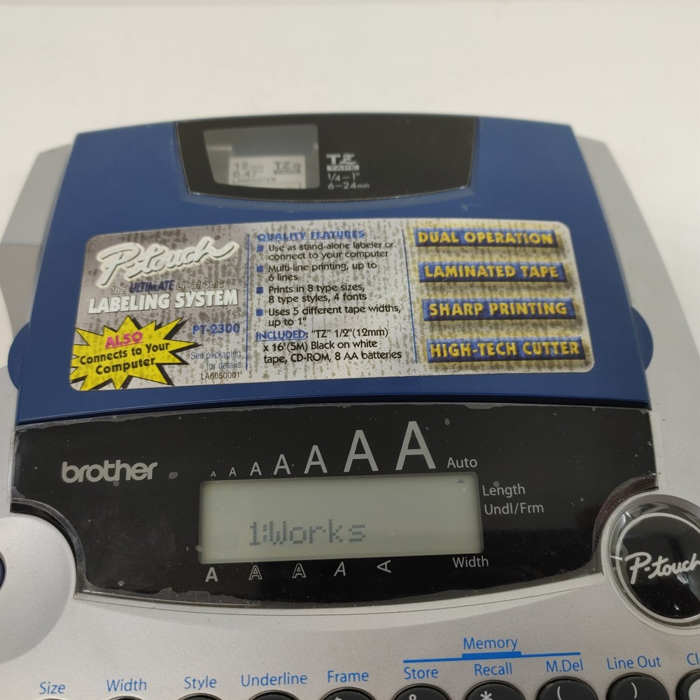 Brother P-touch PT-2300 Labeling System Tested