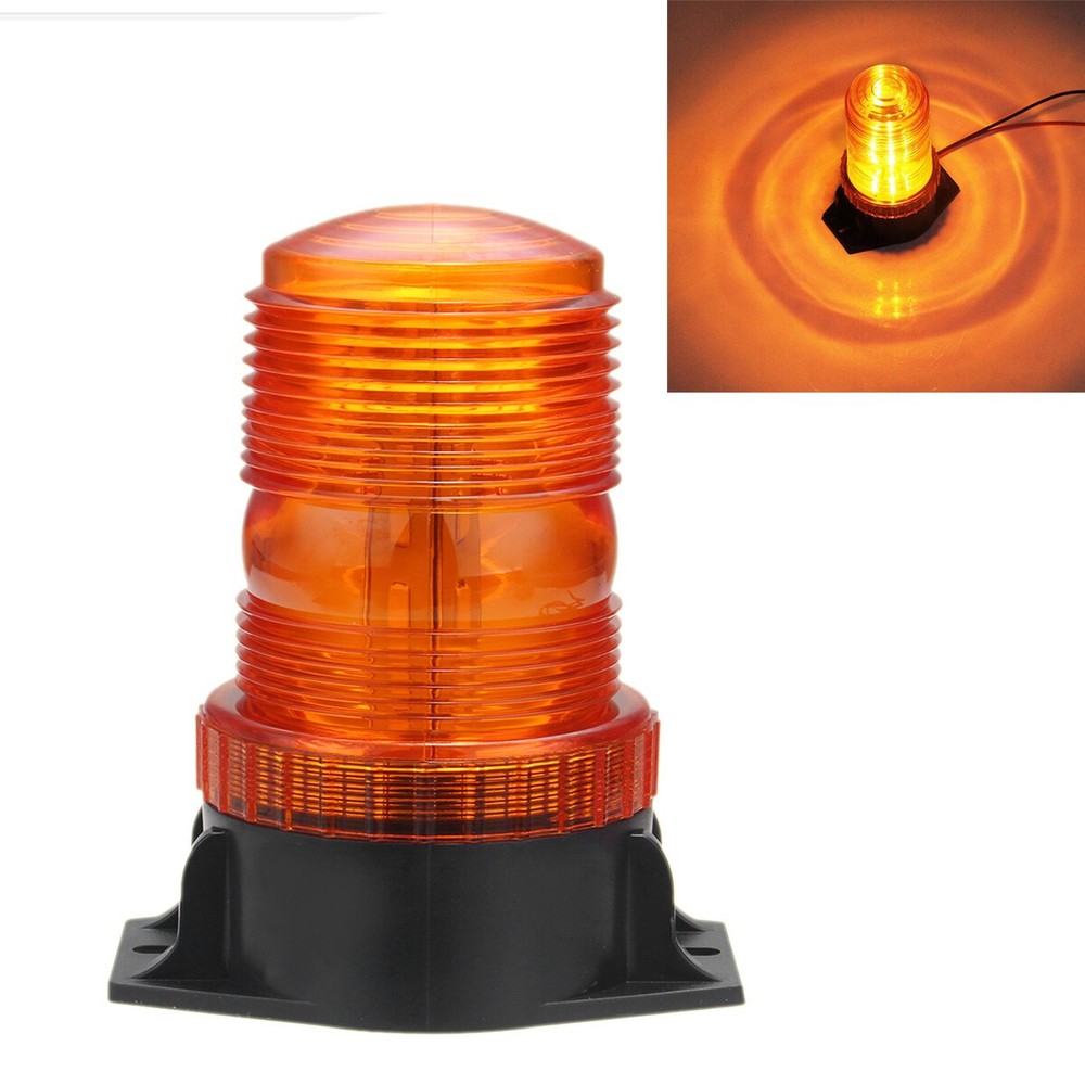 30 LED Rotation Beacon Strobe Light Flashing Amber Emergency Warning Indicator