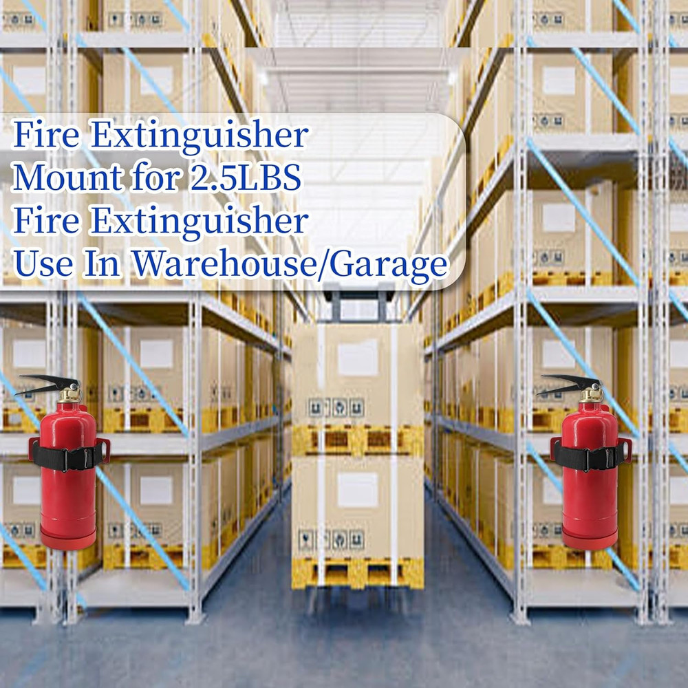 Fire Extinguisher Mount(For 2.5Lbs),Compatible with 2.5 Pound Fire Extinguishers