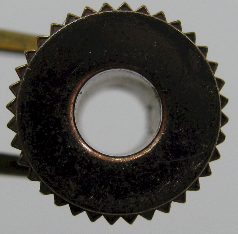 LeCoultre caliber 206 clock button / winder copper plated x1