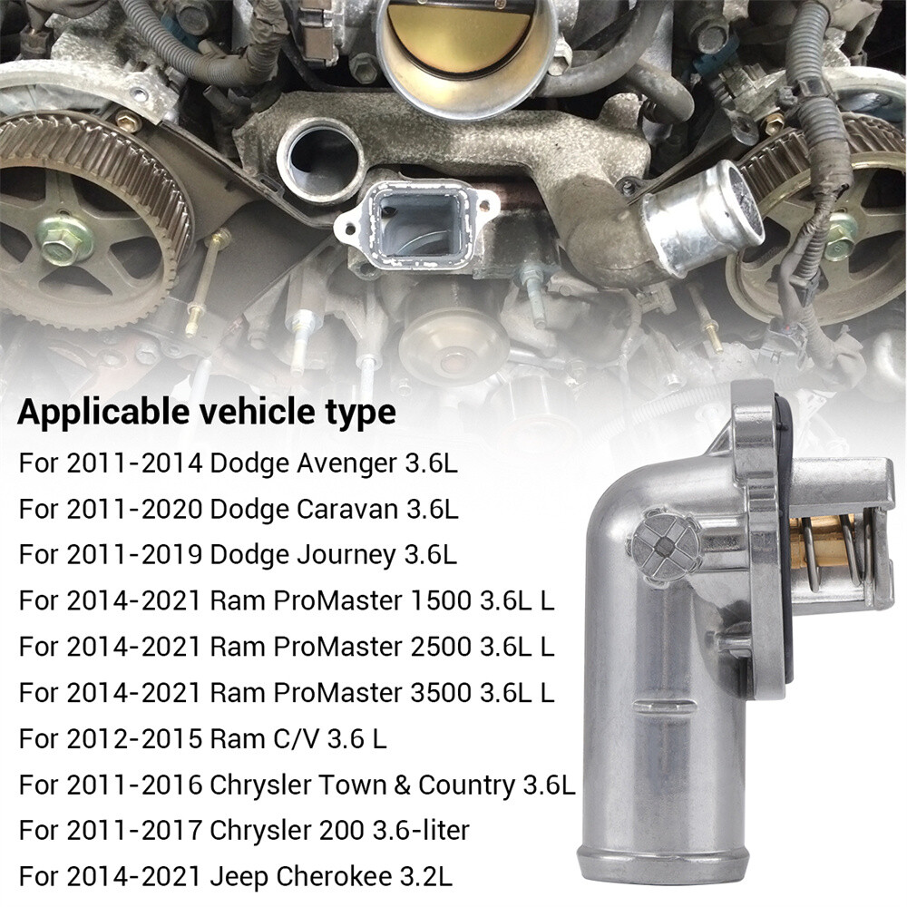 New Aluminium Engine Coolant Thermostat For Dodge Grand Caravan 3.6L 2011 -2019