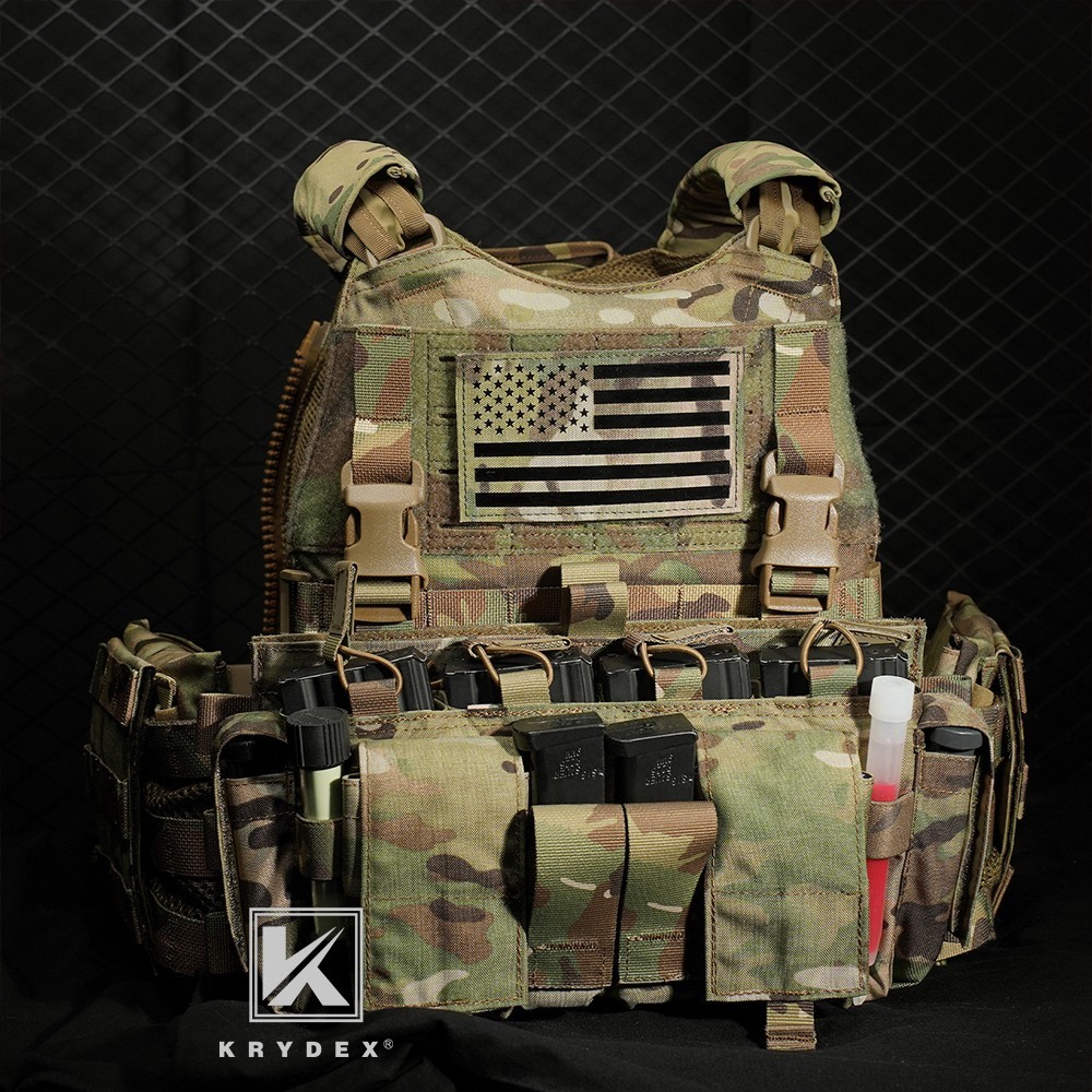 KRYDEX Tactical MF IV Placard Magazine Pouch Front Panel for Vest MC Camo
