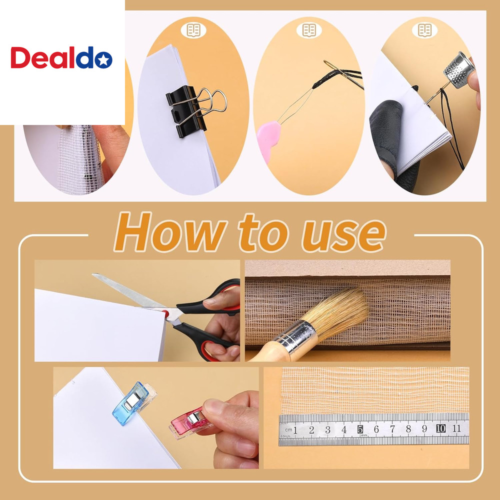 41 Pcs Book Binding Kits 3 Pcs Bone Folder Paper Creaser Paper Folding Tool Book