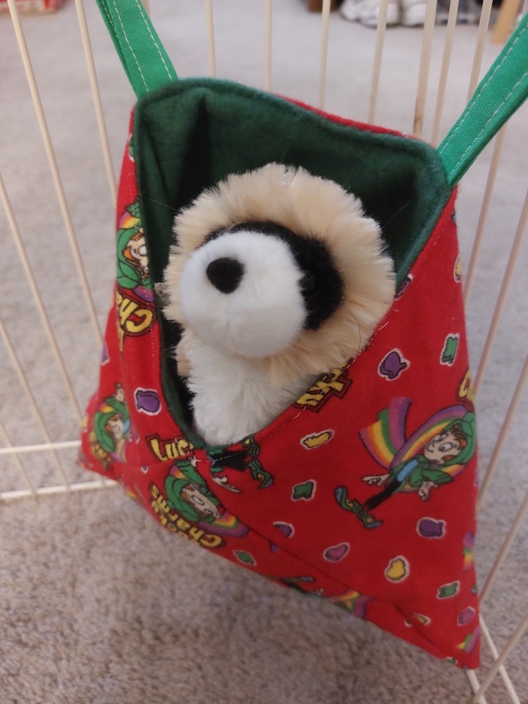 Ferret Corner Sack - Flannel Lucky Charms Pattern