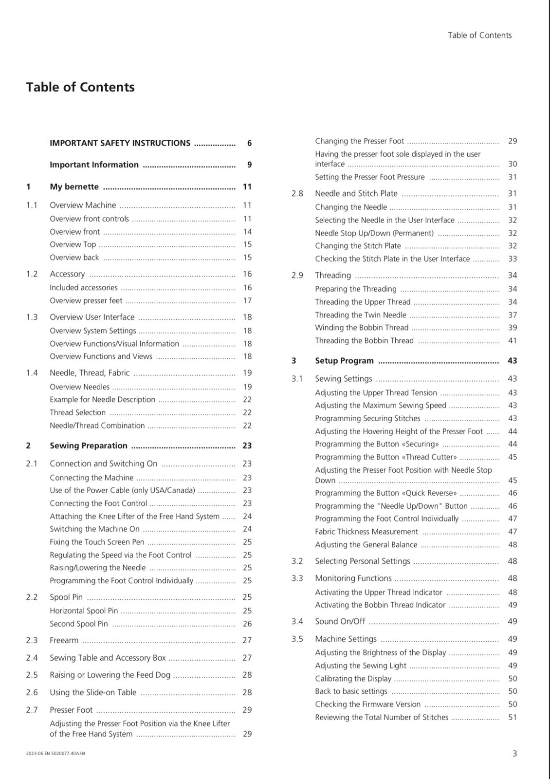 Bernette b77 Instruction Manual: Full Color & Protective Covers!