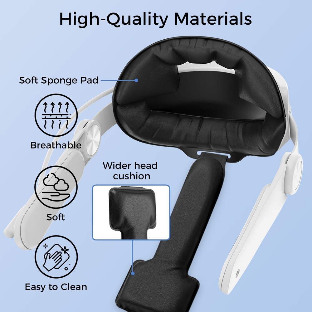 Head Strap for Oculus Quest 3, Adjustable Elite Strap with Enhanced Comfort