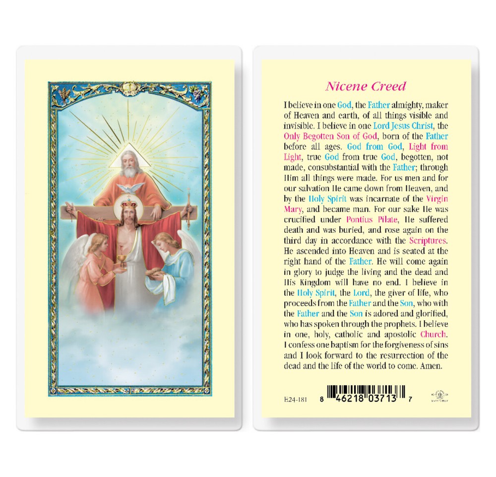 Nicene Creed Laminated Holy Cards, 25-Count Value Pack