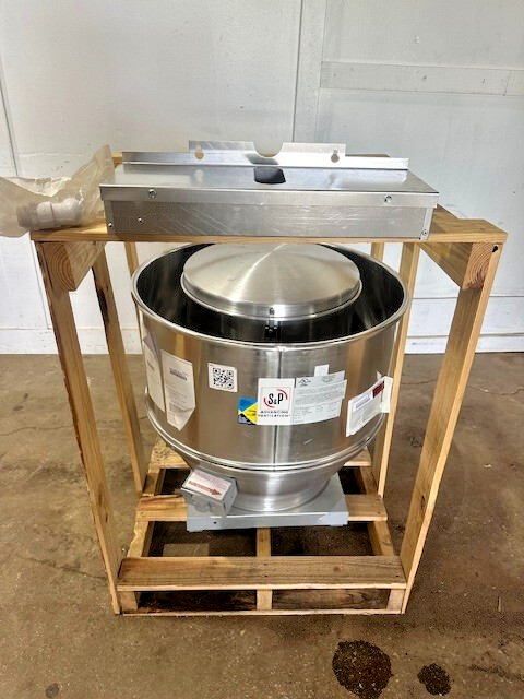 "S&P STXB10RHUL" H.D COMMERCIAL 115V,1PH VENTILATION ROOFTOP EXHAUST/UPBLAST FAN