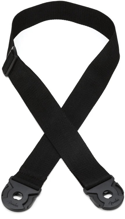 Fender Quick Grip Locking End Guitar Strap - Black Polypro