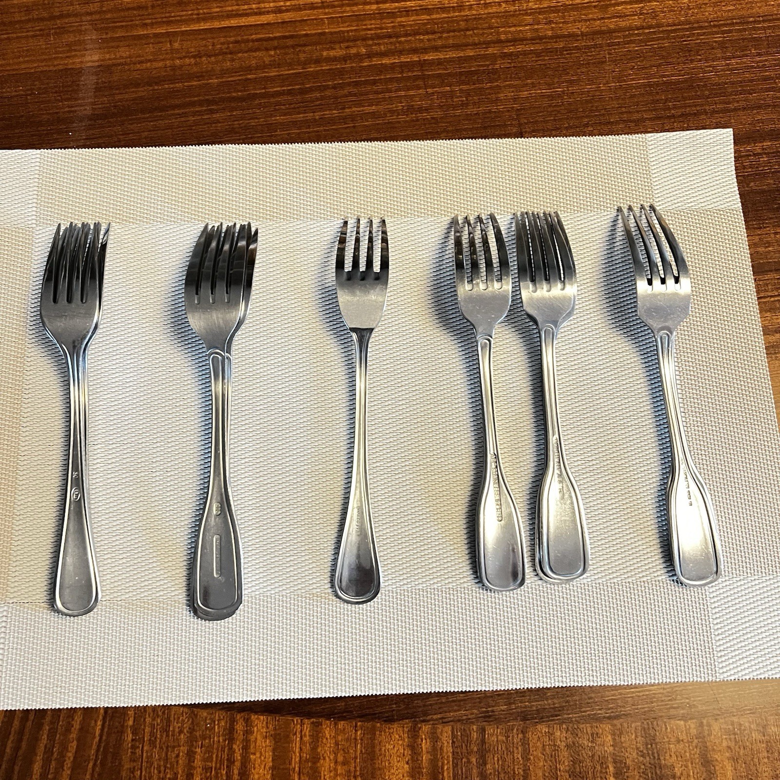 Vintage Heavy Stainless Steel Forks | Restaurant Ware Lot of 13 ABC, Walco, BII￼