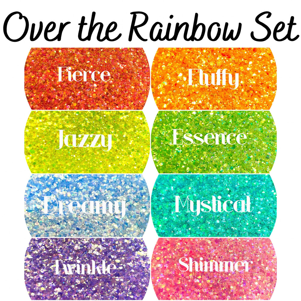 Premium Polyester Glitter Set - Over the Rainbow Set