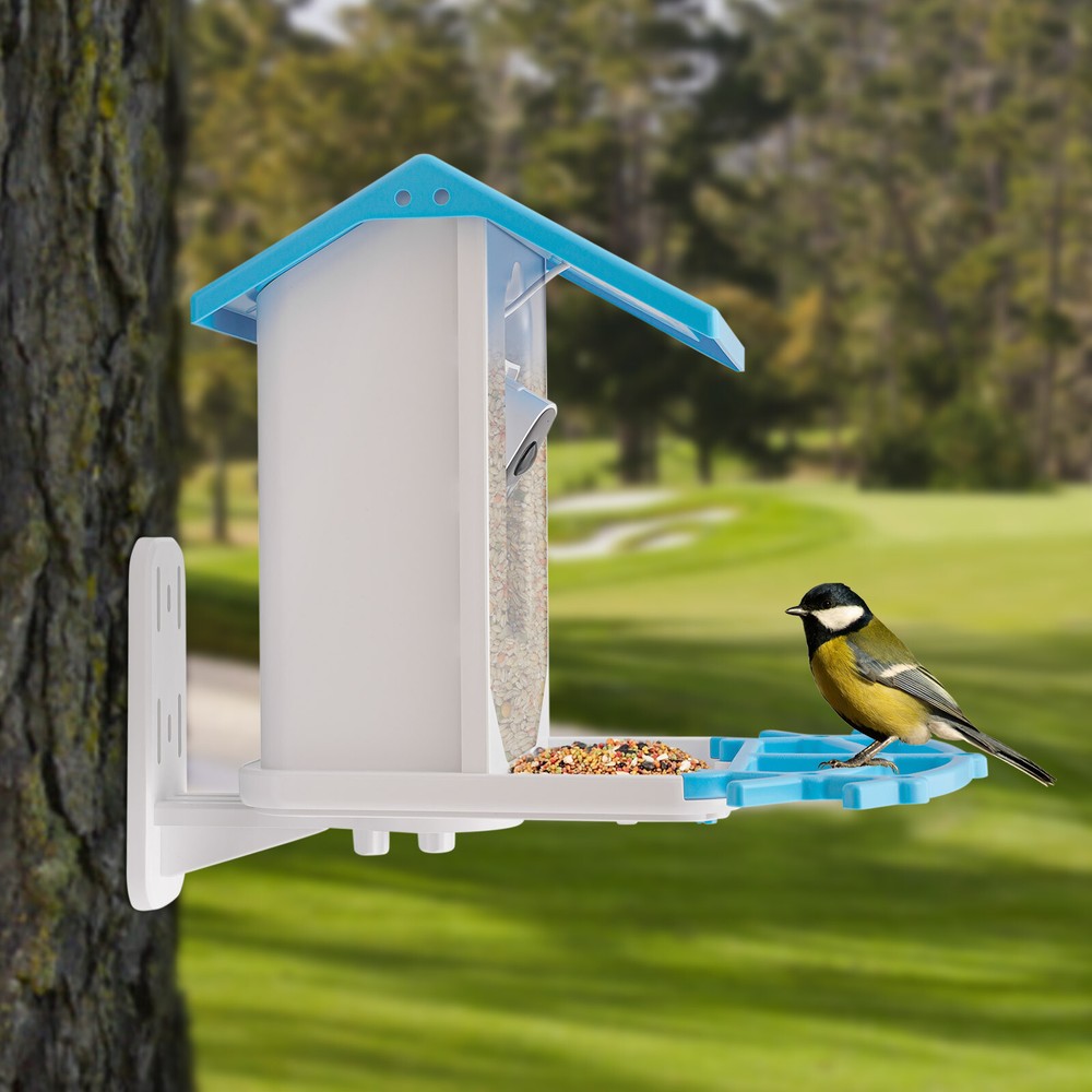 Solar Powered Bird Feeder Bird Feeding Unit With Camera Smart Bird Feeder