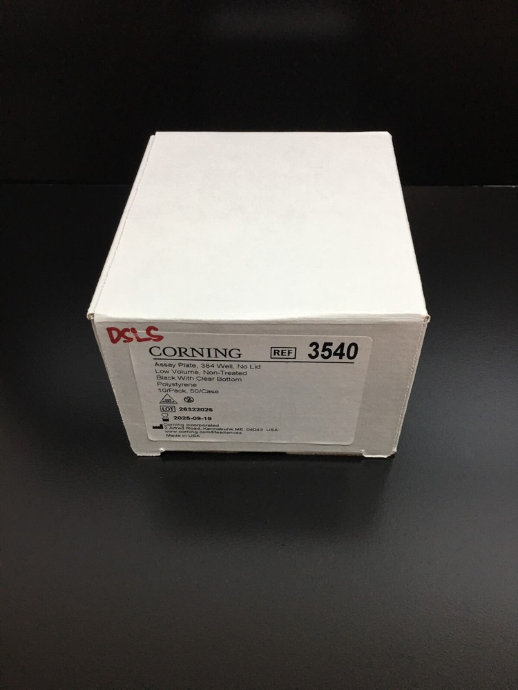 Corning REF 3540 Low Volume 384-well Black/Clear Flat Bottom Microplate