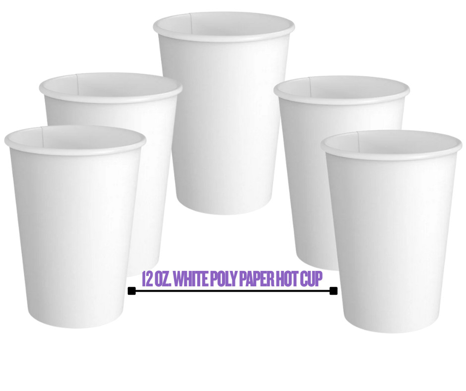 12 oz Disposable Paper Coffee Cups
