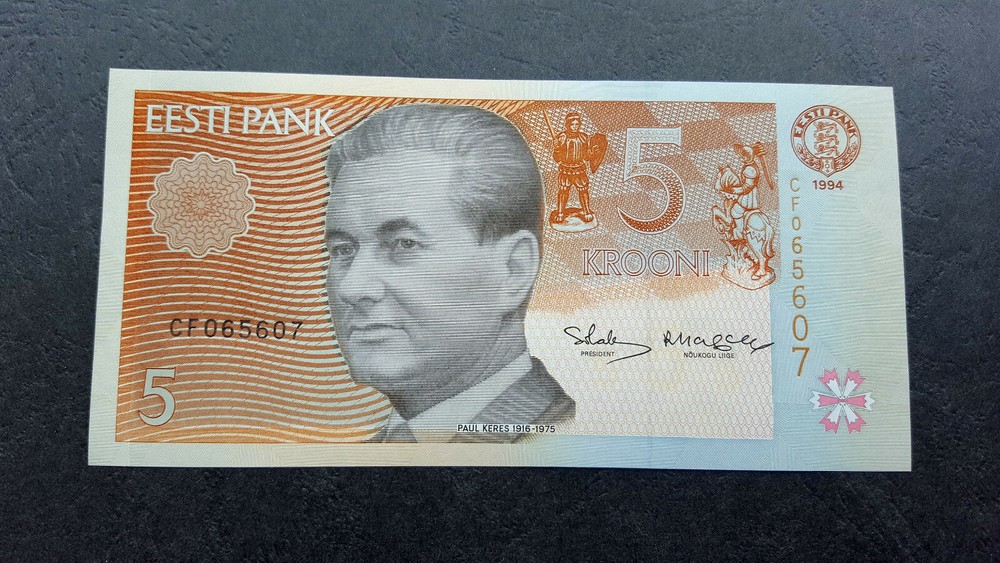 ESTONIA 5 krooni 1994 UNC
