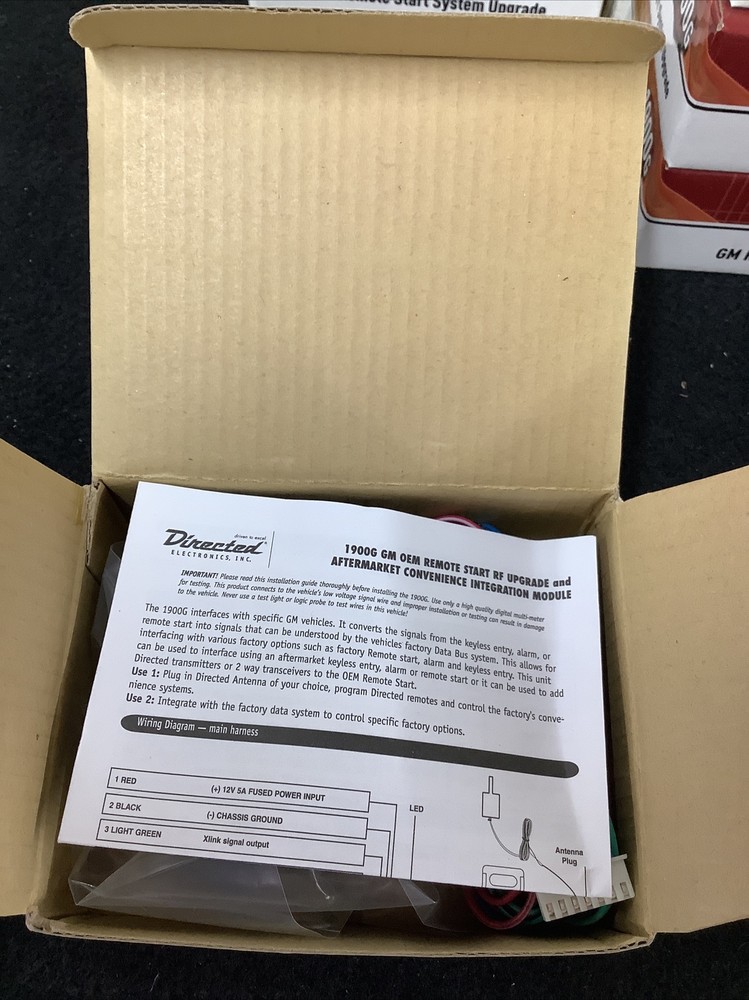 DEI GM Remote start system upgrade 1900G