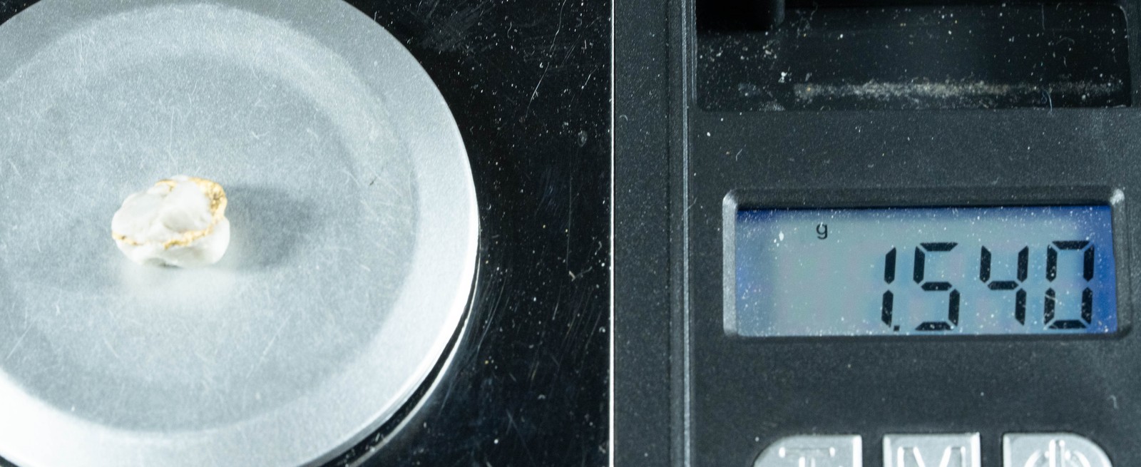 QN-37 "Alaskan BC Gold Nuggets with Quartz" Genuine 1.54 Grams