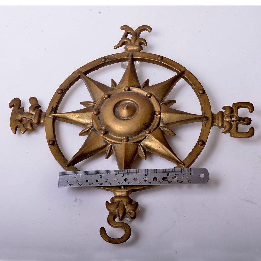 Decoratiove Compass Wall Sculpture