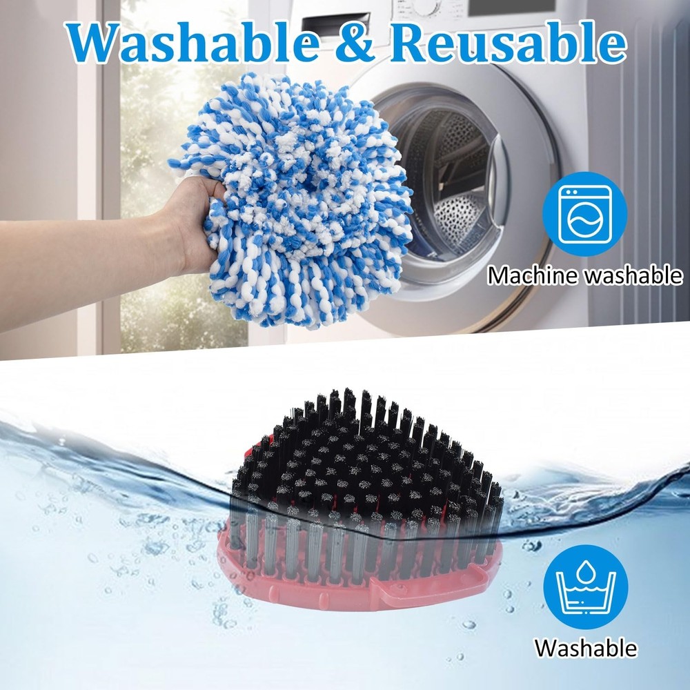 Mop Heads Replacements for O-Cedar RinseClean 2-Tank Spin Mop, Mop Replace He...