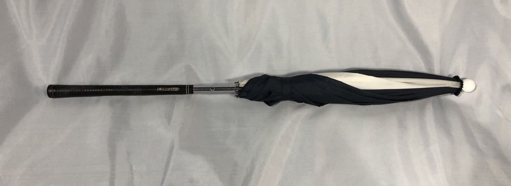 Drizzle Stick Golf Umbrella Navy Blue/ White